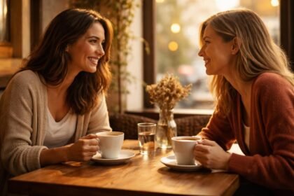 - Barátság a csésze körül: meleg beszélgetések egy kávézó sarkában, mosolyok felcserélődnek.