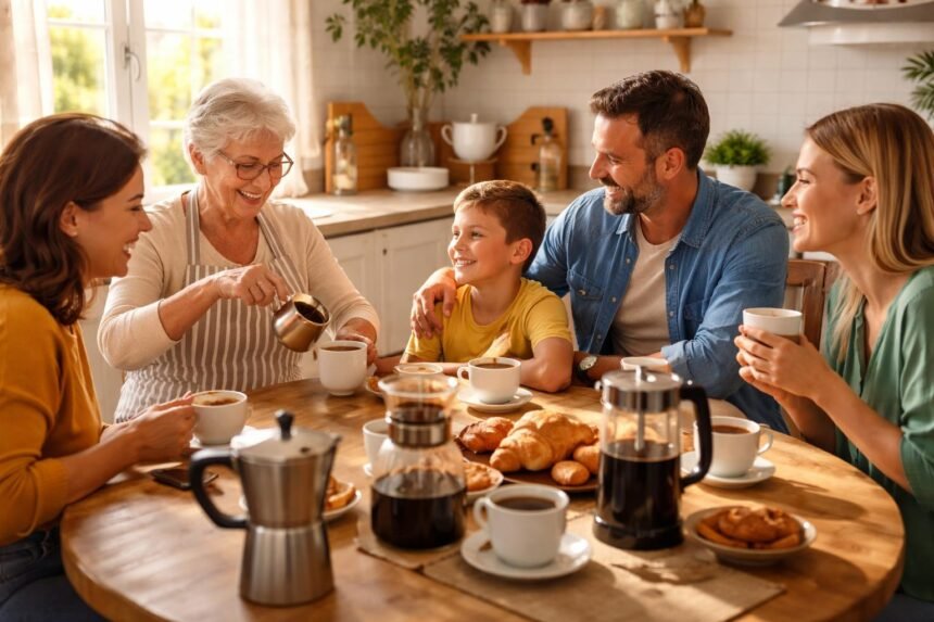 - Generációk összekapcsolódása a kávé illatával, történetekkel és baráti beszélgetésekkel mindennapokon.