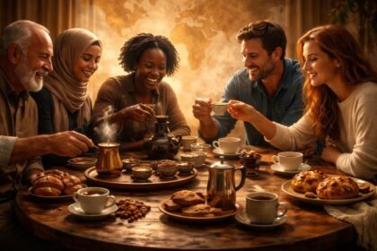 - A kávé szertartásai összegyűjtik az embereket, elősegítik a beszélgetéseket és kapcsolódást.