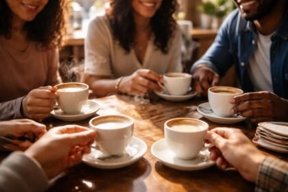 - A kávézások apró szertartásai összehozzák az embereket, reggel, délután, munkában.